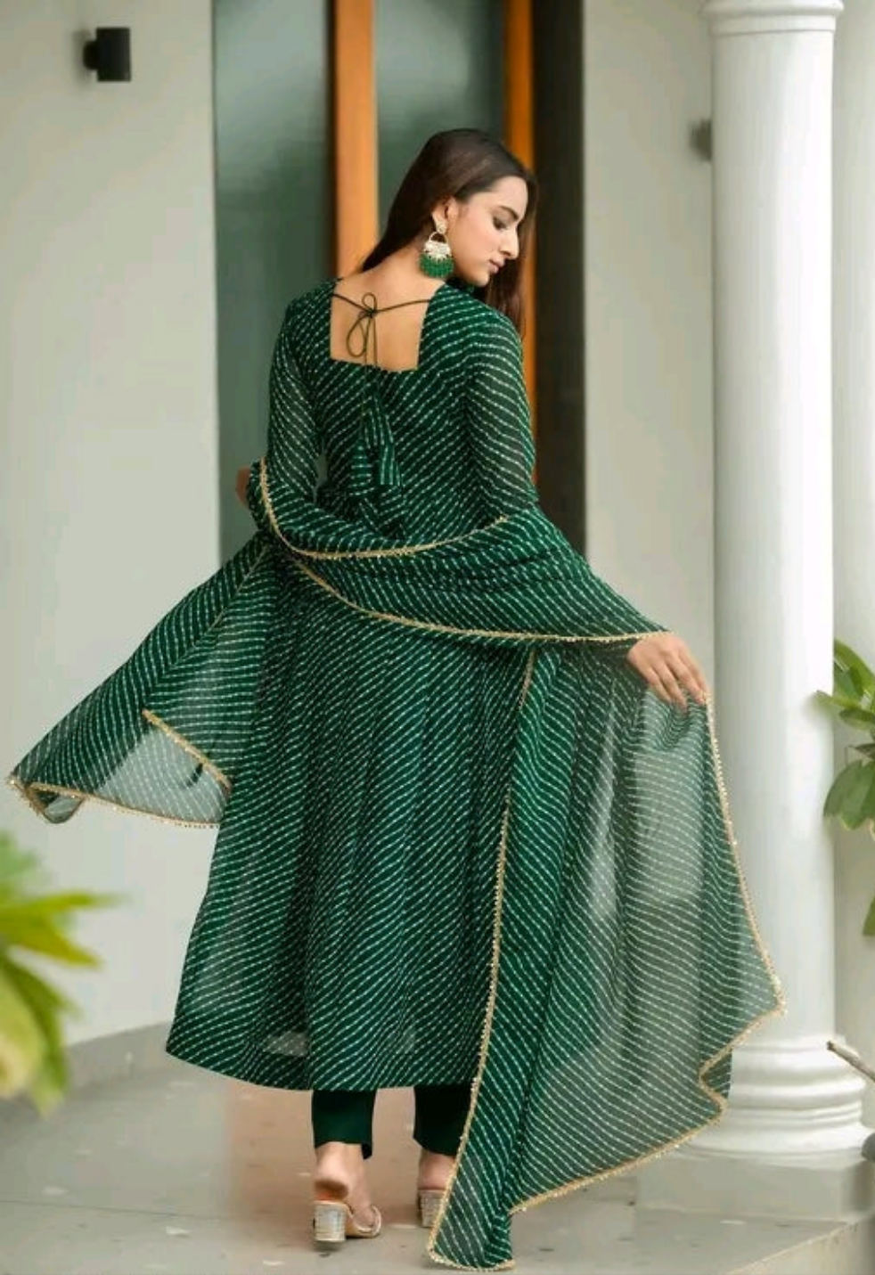 Leheriya Kurti with Dupatta