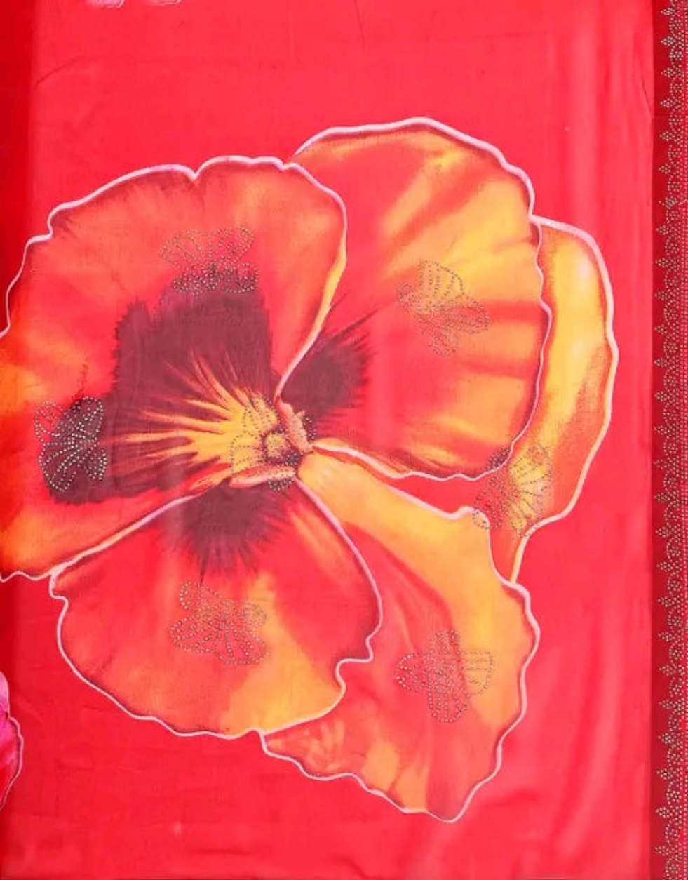 Digital Floral Printed Saree