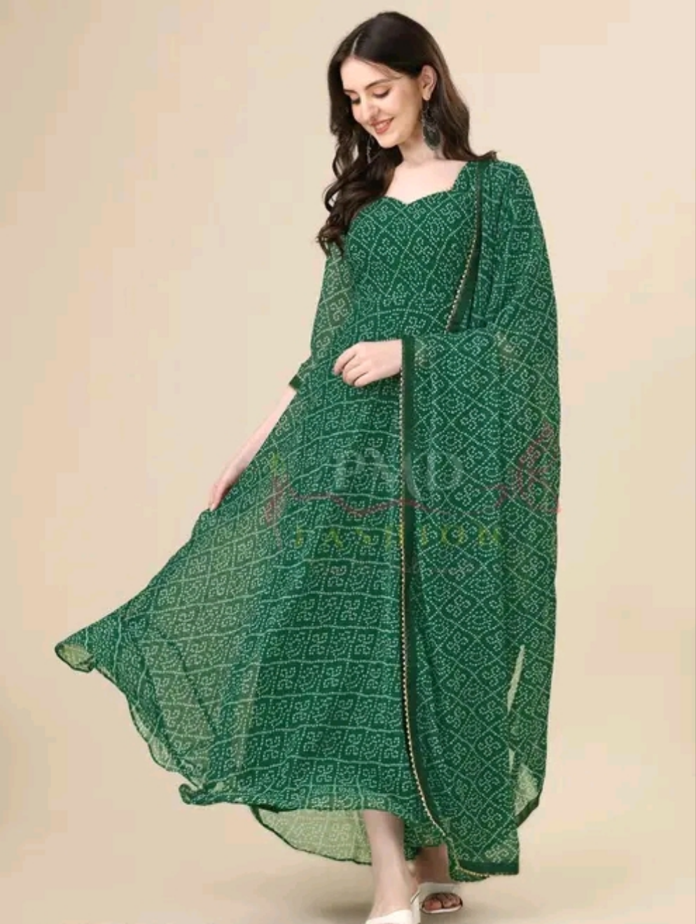 Bandhni Anarkali Suit set