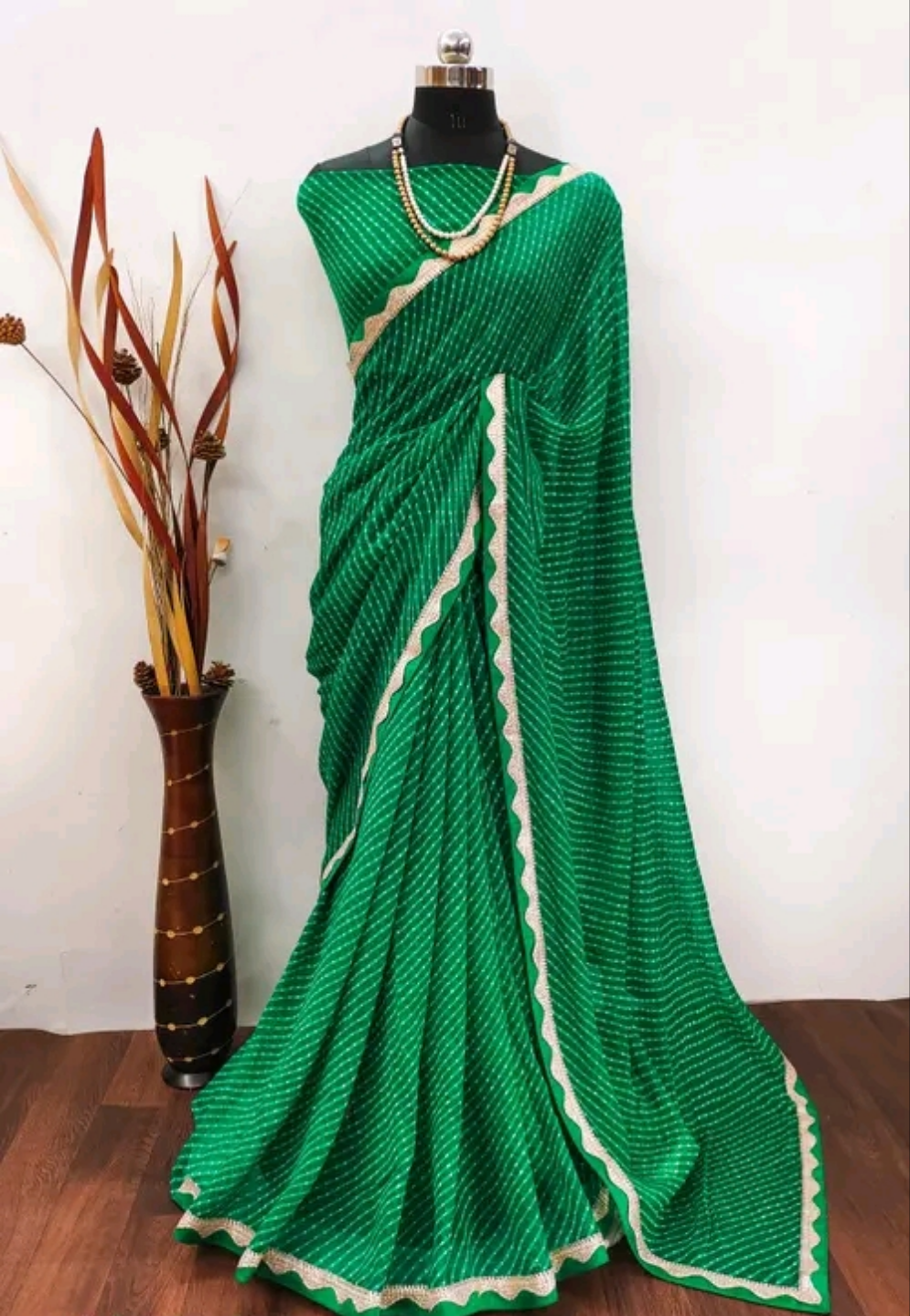 Mewar Sibori Kinari Border Saree