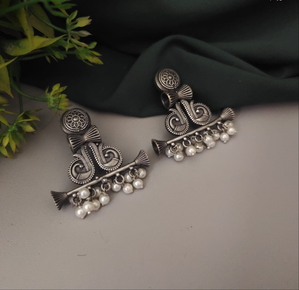 Stylish tribal Oxidised earrings