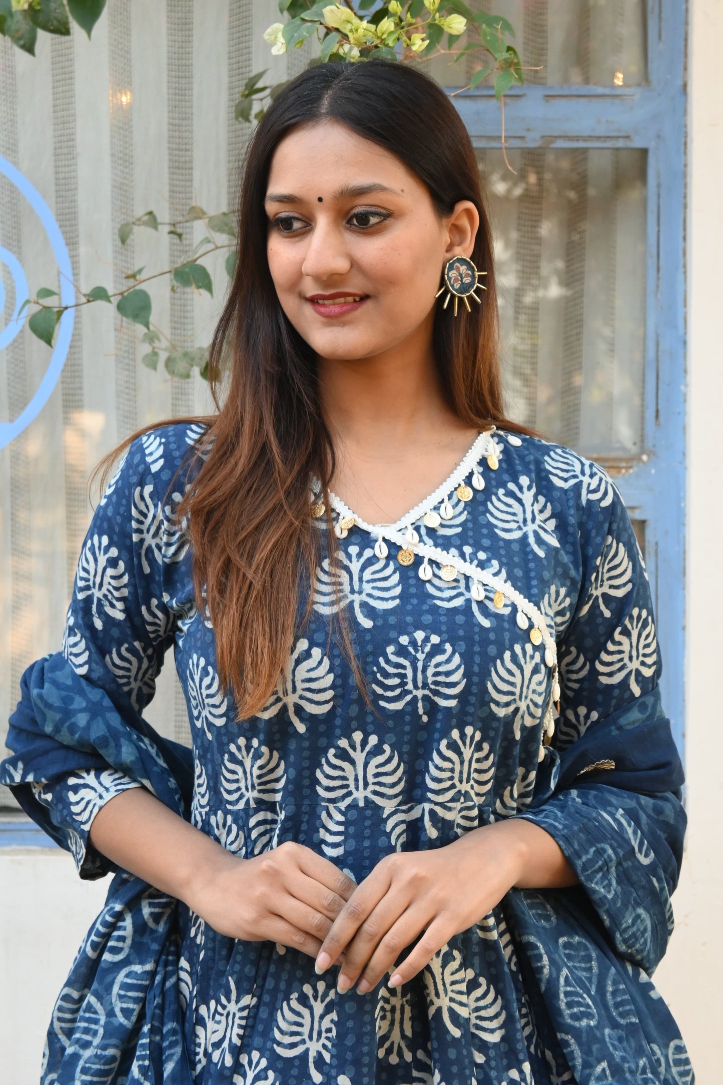 Raabta Blue Tribal print Suit Set