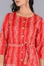 Printed Night Suit with Belt