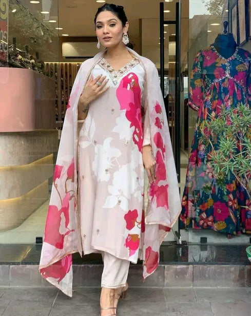 Phool Bahar Suit Set with Dupatta