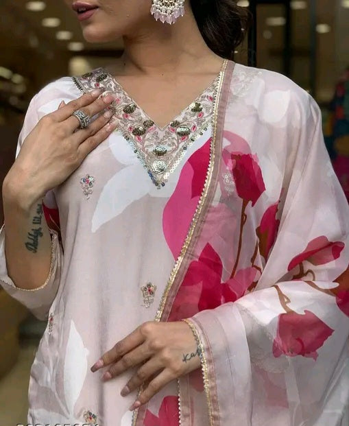 Phool Bahar Suit Set with Dupatta