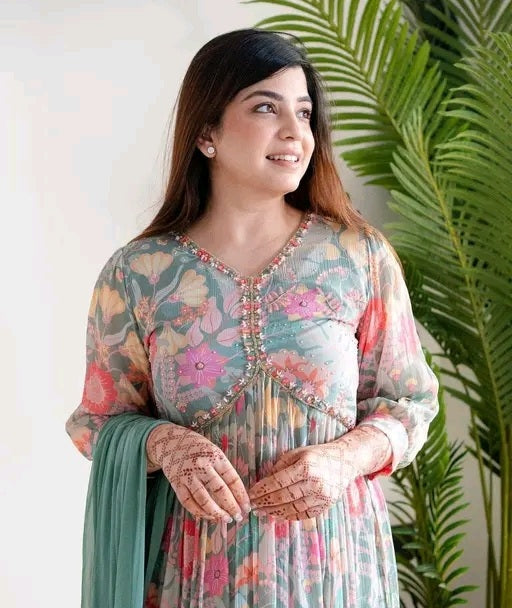 Bahar Kurti Set with Pants