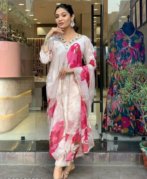 Phool Bahar Suit Set with Dupatta