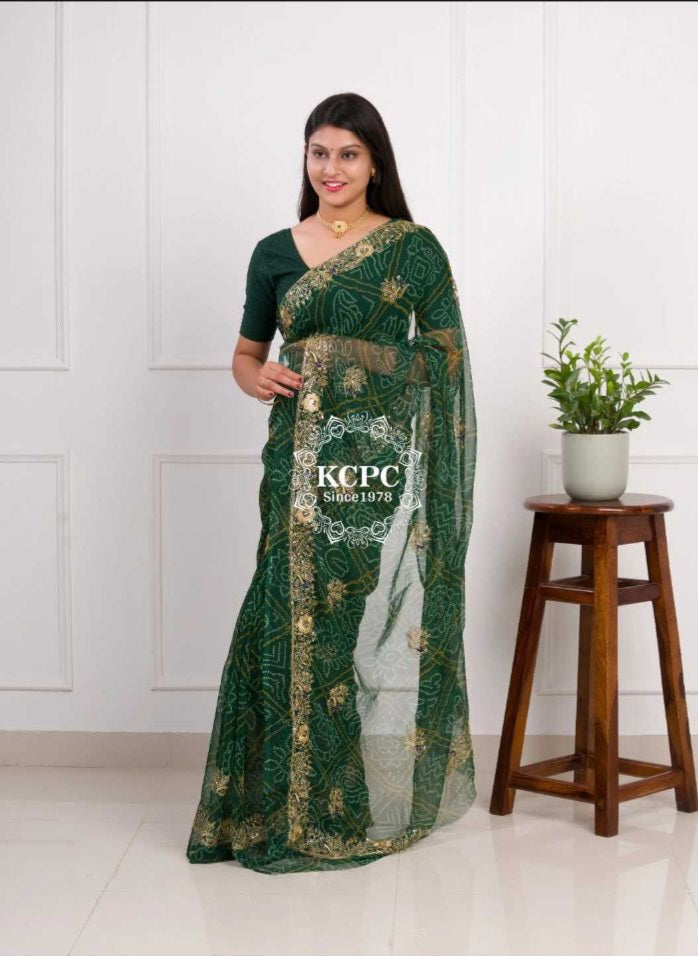 KCPC Bandhani Saree