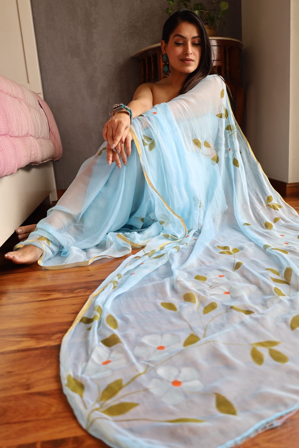 Kashish Hand painted Saree