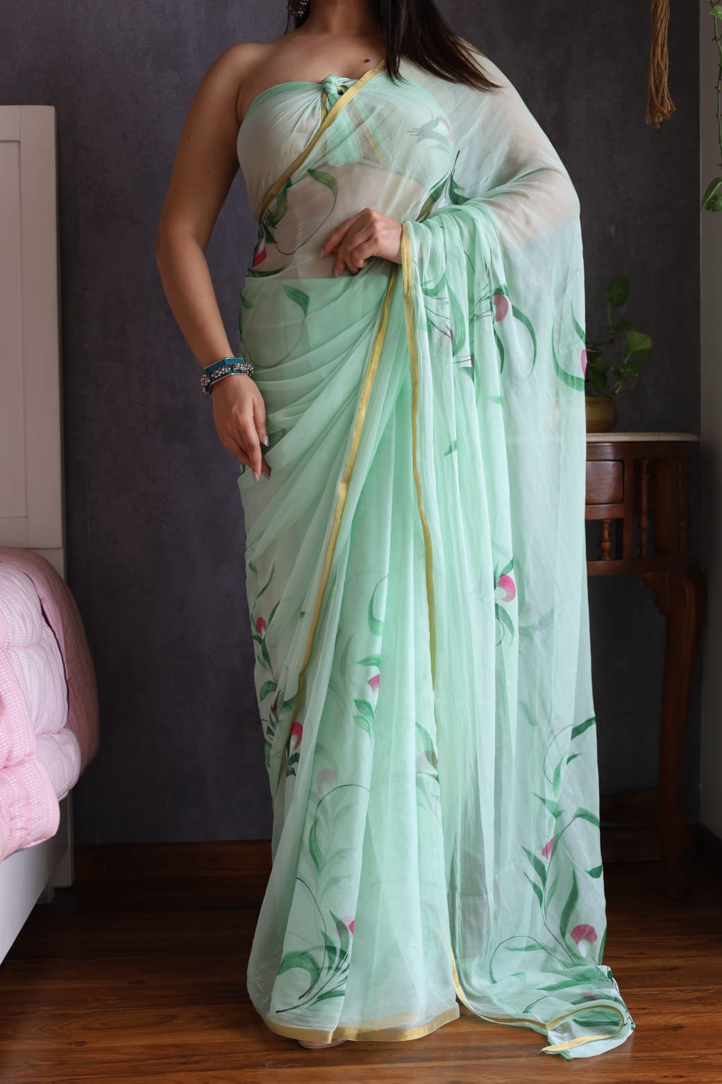 Hand Painted Saree