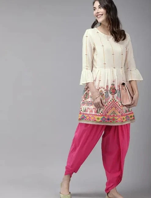 Jaipuri Kurti Dhoti Set