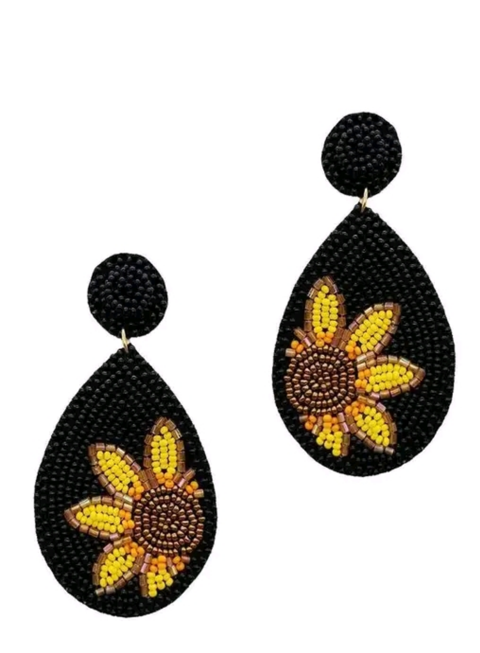 Nkshatra Handmade Sunflower hanging Earings