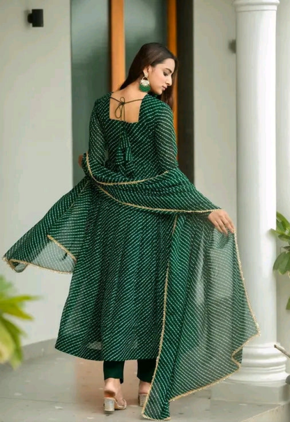 Leheriya Kurti with Dupatta