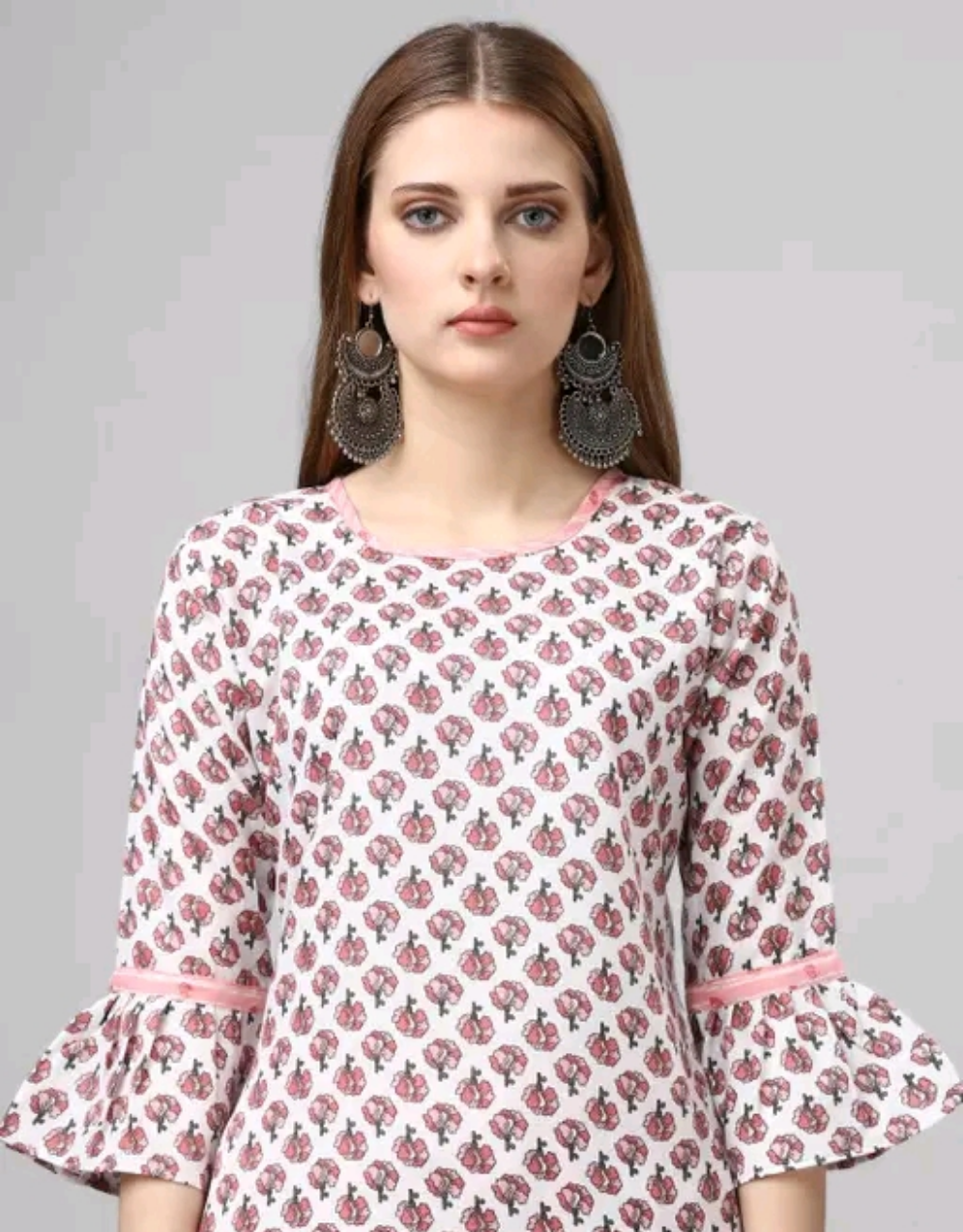 IBADAT Ruffle Sleeves Garara Set