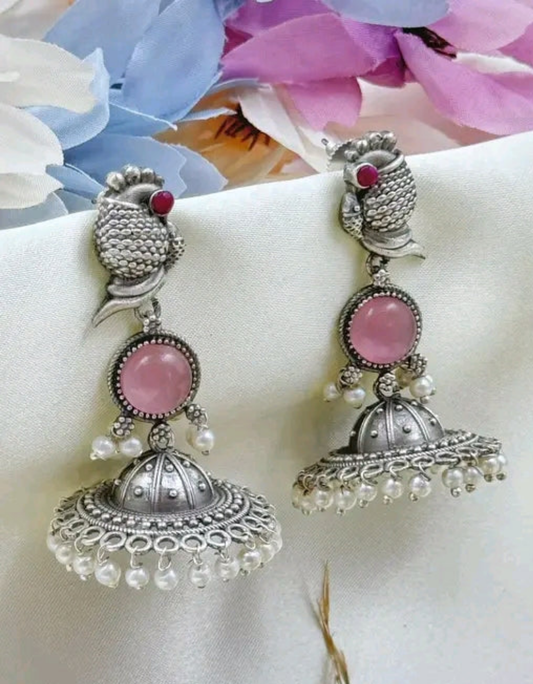 Panchi Pearl drop Jhumki