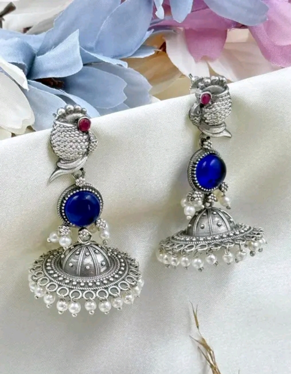 Panchi Pearl drop Jhumki