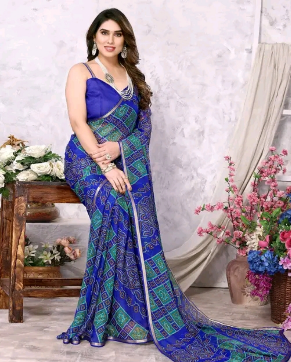 Maharani Bandhni Saree