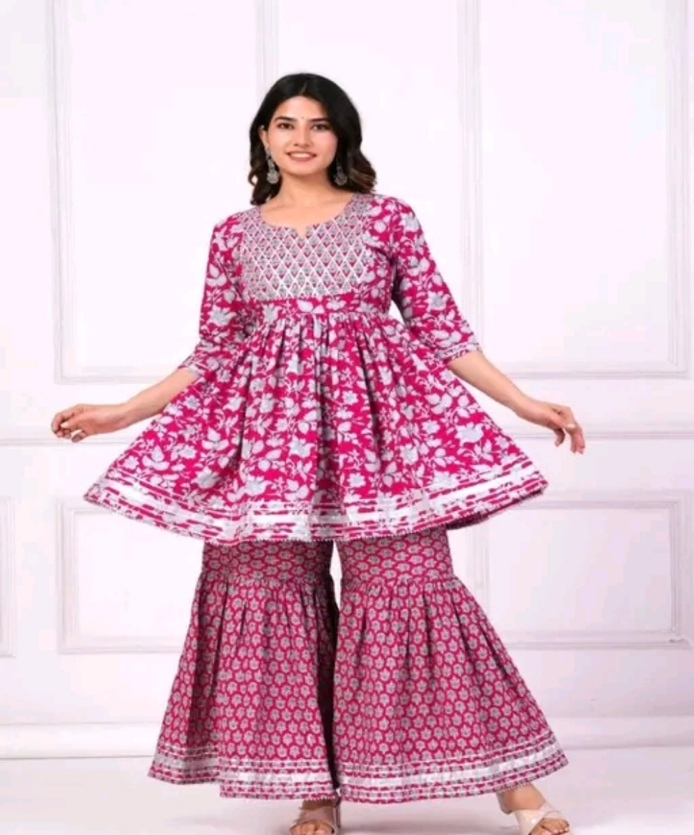 Roohaniyat Floral Garara Set