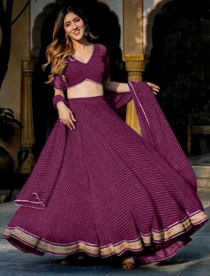 Kesariya Lehenga Choli Set