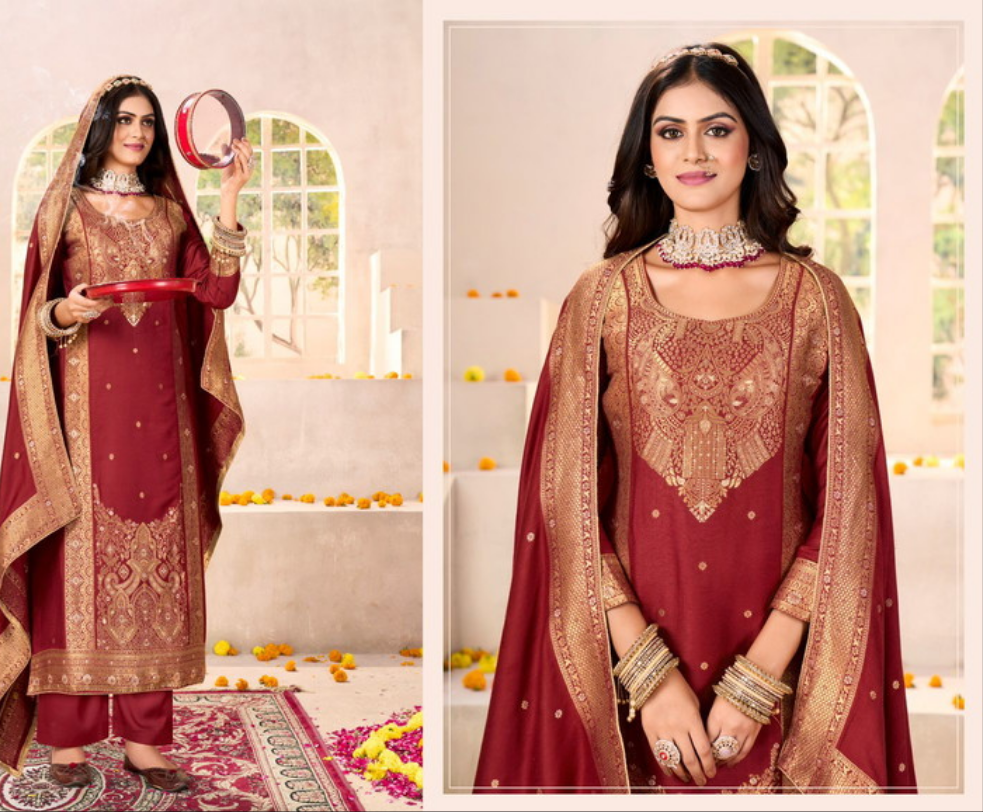 Gul Raas Pashmina Suit Set