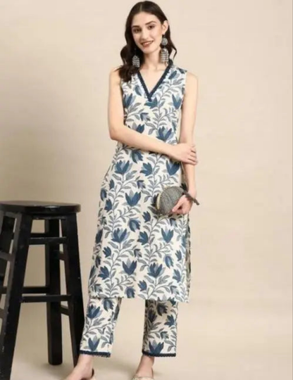 Floral Kurta with Pant