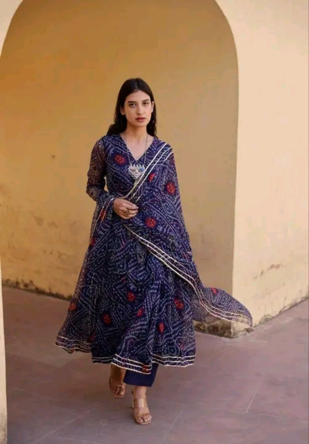 Rangeelo Bandhni Kurti Set