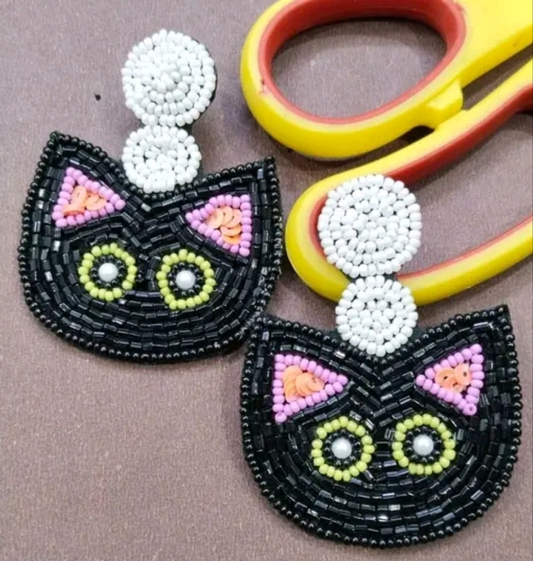 Nkshatra Funky Cat Earrings