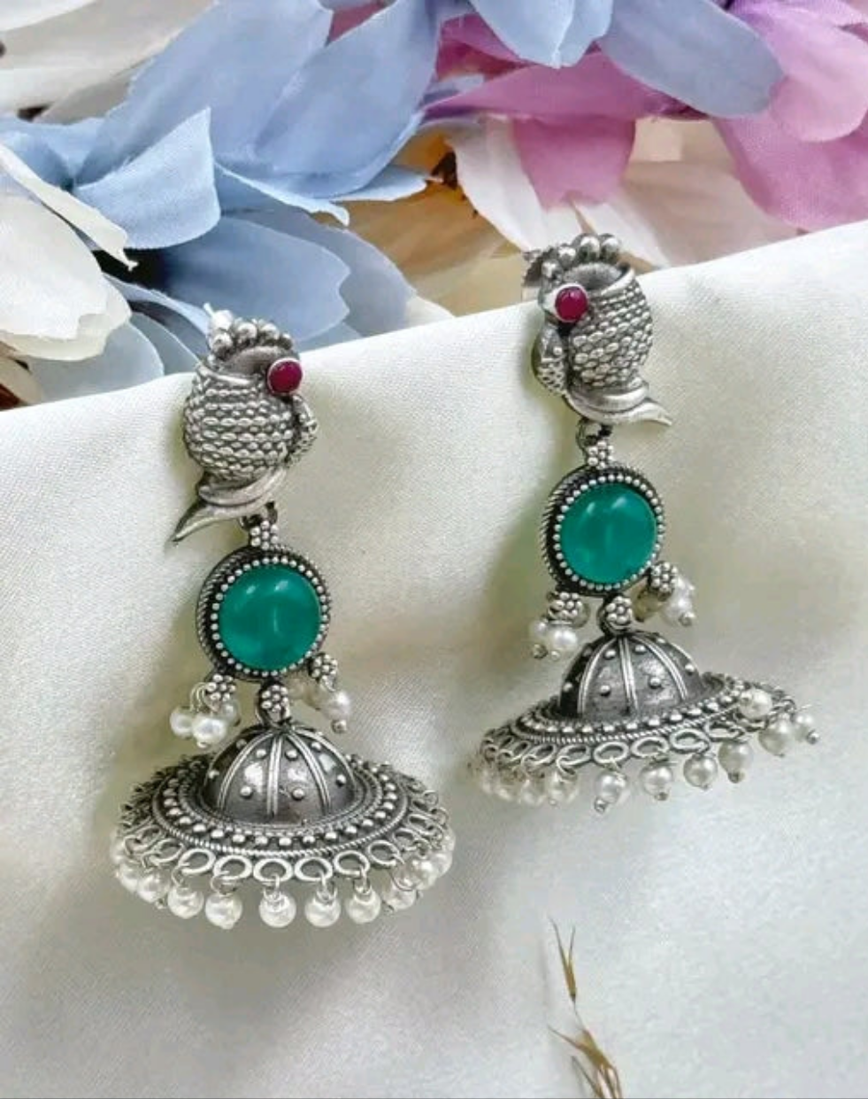 Panchi Pearl drop Jhumki