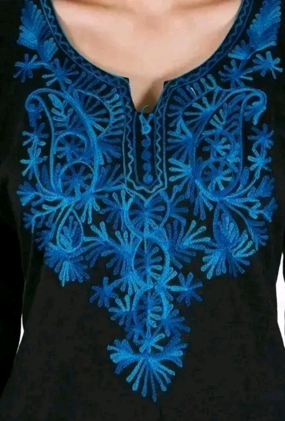 Kashmiri Embroidery Woollen Kurti