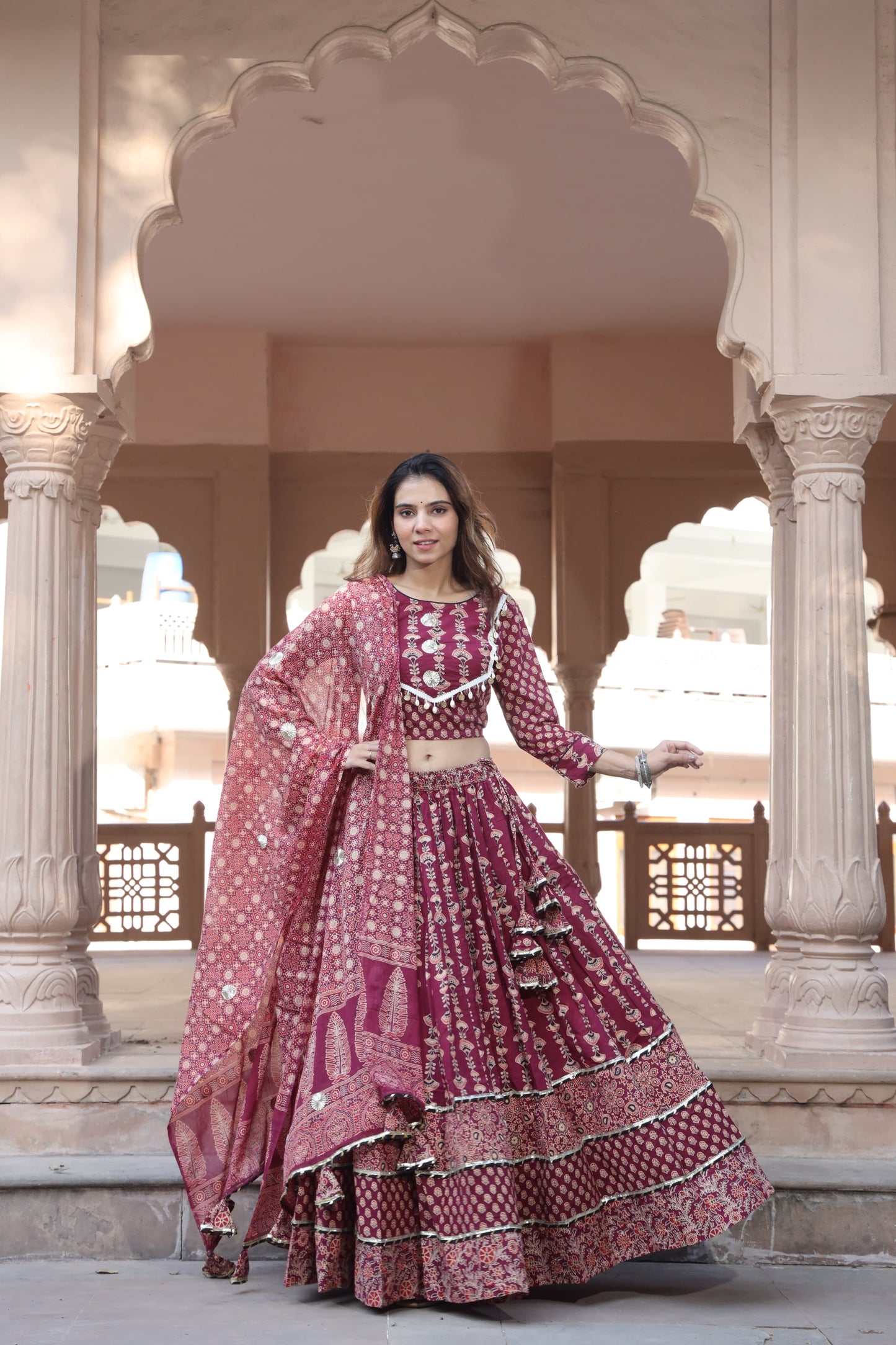 Raabta Red Gota Work Chaniya Choli