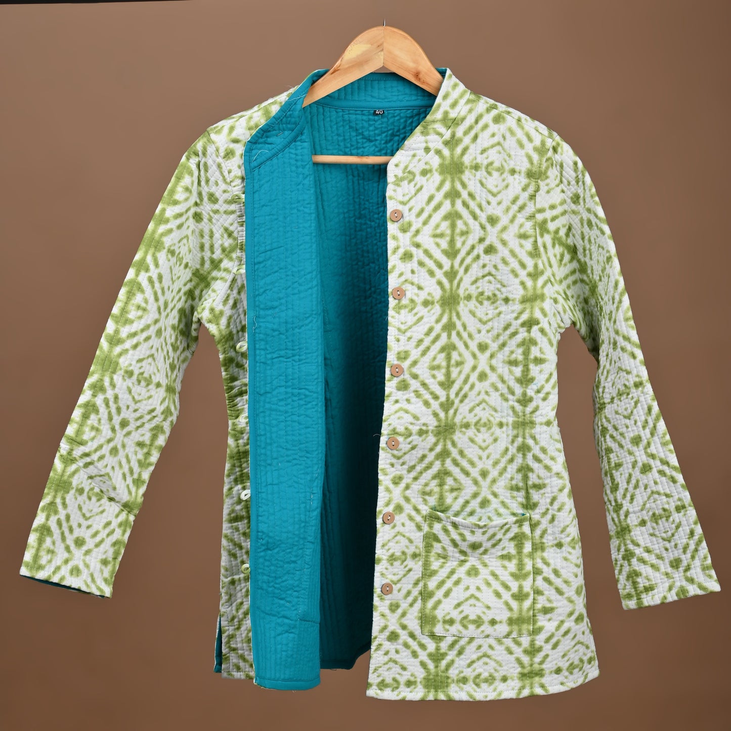 Sibori Print Jaipuri Qulited Jacket