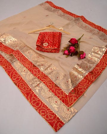 Gota Work Kota Silk Saree