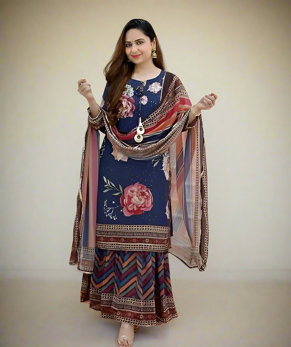 Ishqiya Embroidery Sharara Set