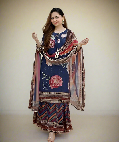 Ishqiya Embroidery Sharara Set