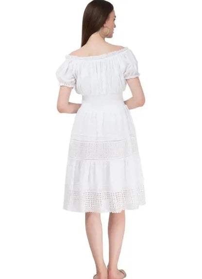 Summer Cool White Dress