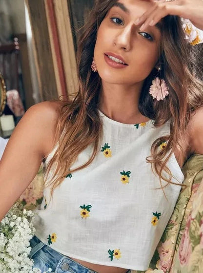 Floral Crop Top