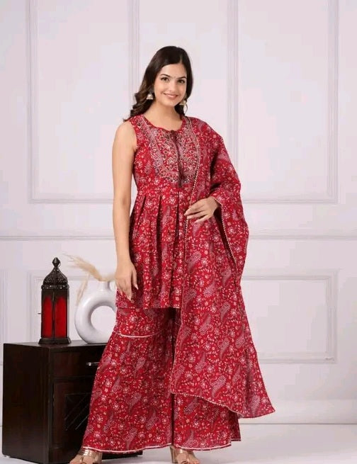 Roohaniyat Sharara  Twinning Set