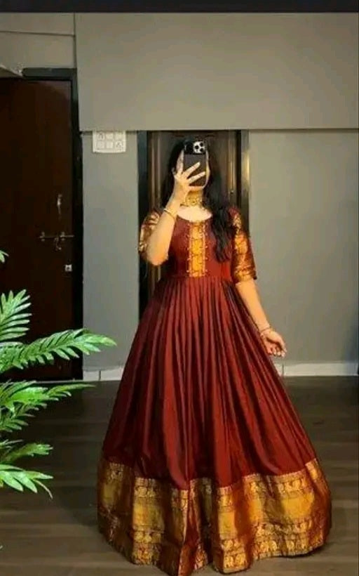 Chettinad Silk Anarkali