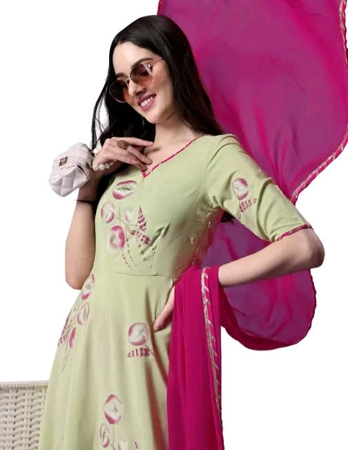 Ibadat Aline Kurti with Dupatta