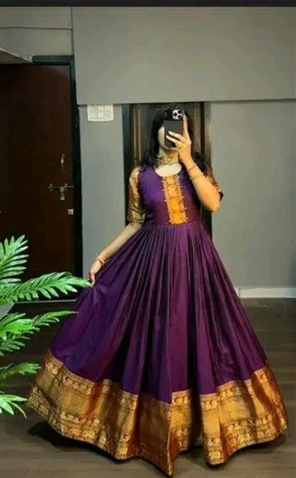 Chettinad Silk Anarkali