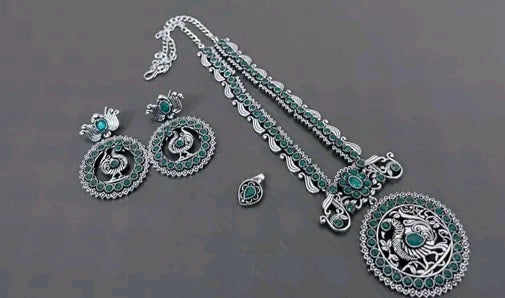 Nkshatra Peacock Stone Set