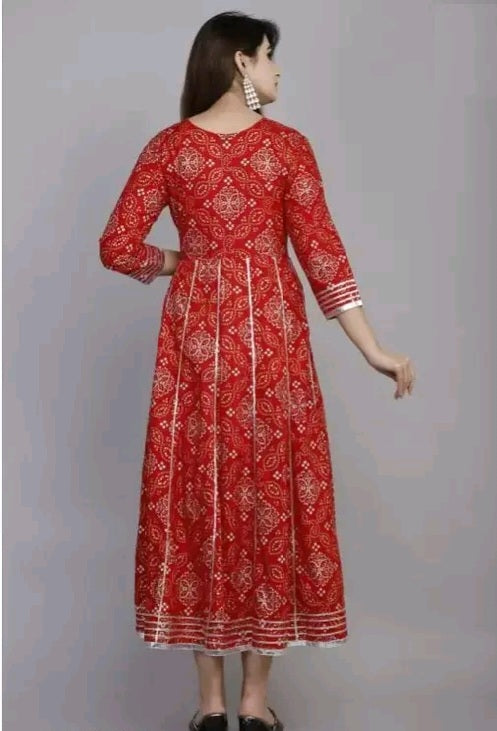 Gota Patti Anarkali Suit