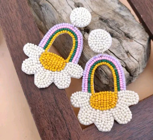 Nkshatra Handmade Floral Earrings