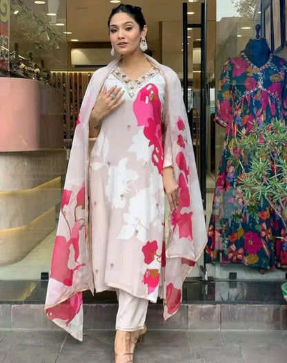 Phool Bahar Suit Set with Dupatta