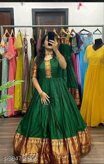 Chettinad Silk Anarkali