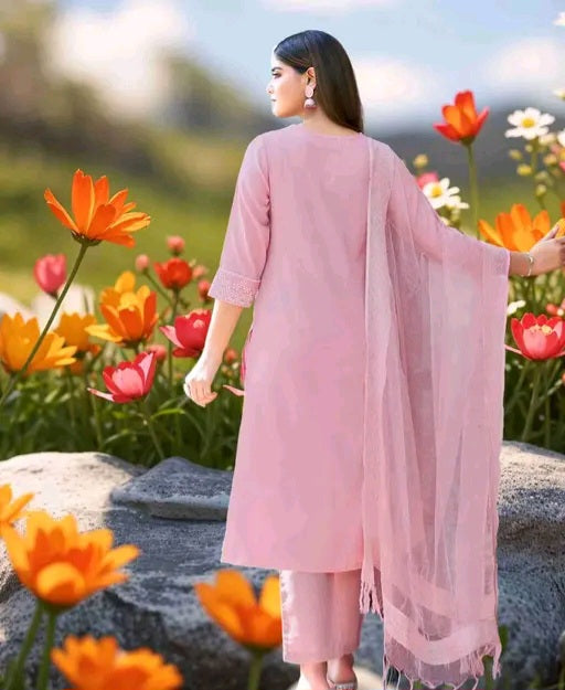 Kashish Pink Kurti Set with Dupatta