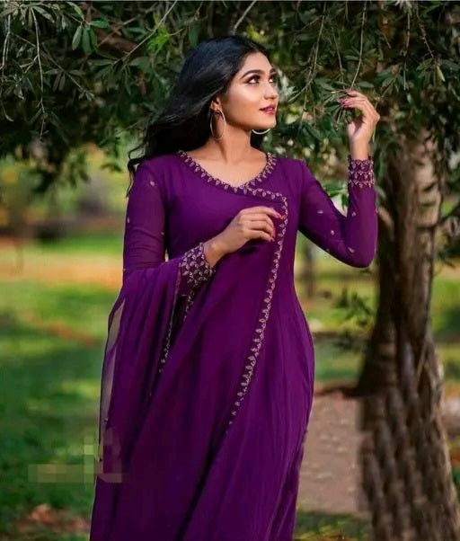 Long Angrakha Kurti with Dupatta