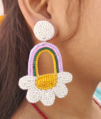 Nkshatra Handmade Floral Earrings