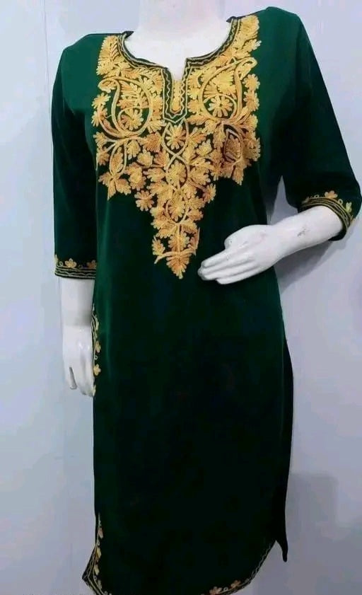 Green Kashmiri Kurti