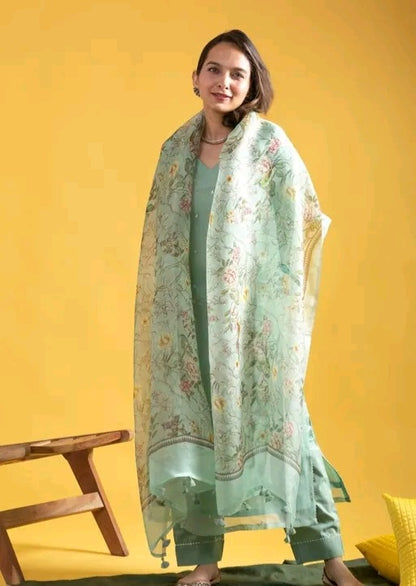 Roohaniyat Sequence Kurti Set with Printed Dupatta